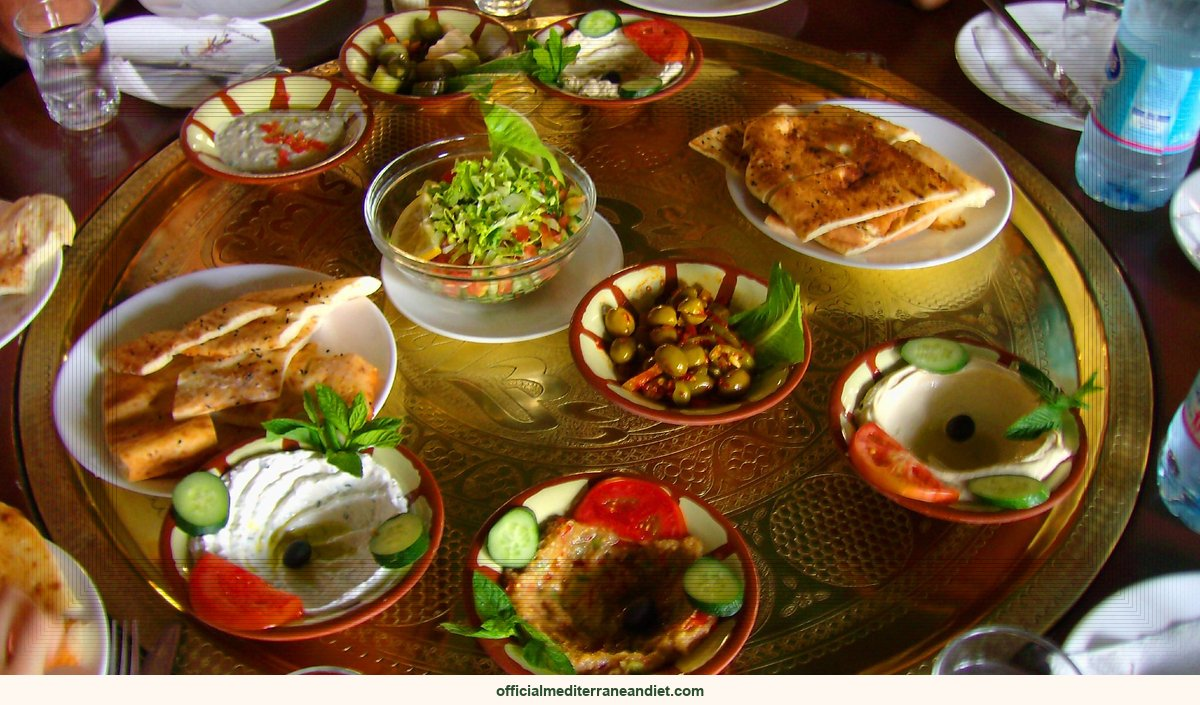 With grilled halloumi recipe — Mediterranean diet: Meze