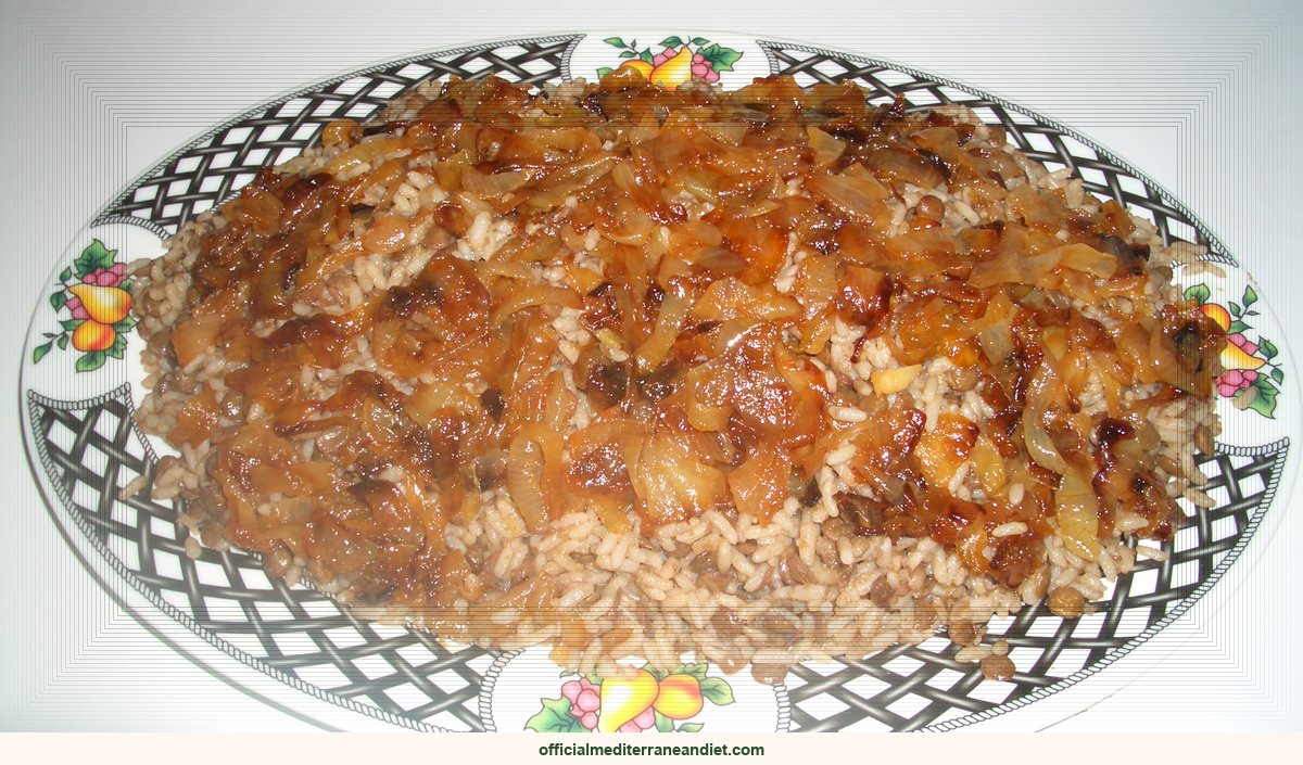 Lebanese mujadara recipe — Mediterranean diet: Mujaddara